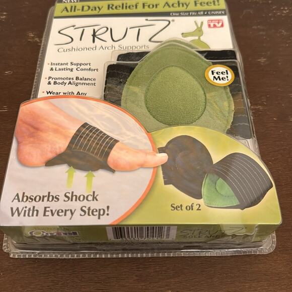 As Seen on TV | Strutz Cushioned Arch Supports - Green NIB - Picture 2 of 7